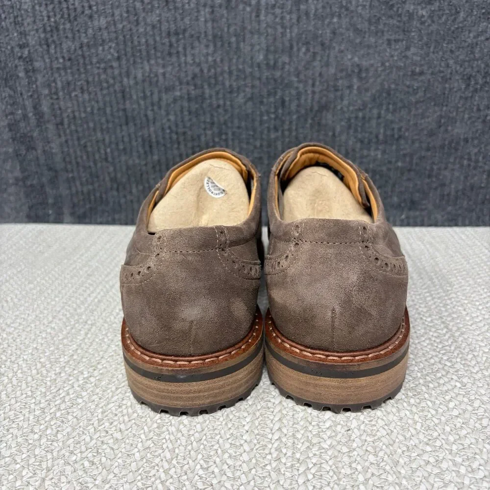 NEW Ecco Vitrus I Wingtip Derby Oxford Dress Shoes Brown Suede Mens 9 US 43 EU